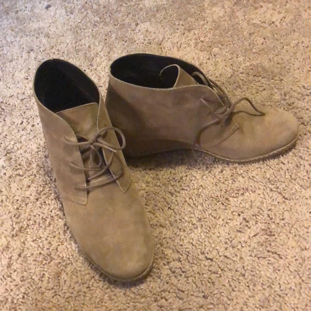 Suede booties size 8.5